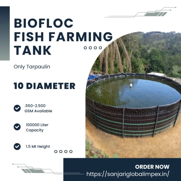 Biofloc Fish Farming Tank 10 Diameter