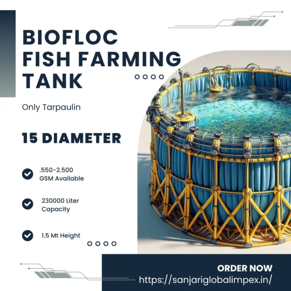 Biofloc Fish Farming Tank 15 Diameter