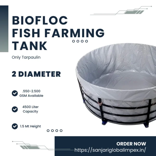 Biofloc Fish Farming Tank 2 Diameter