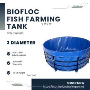 Biofloc Fish Farming Tank 3 Diameter