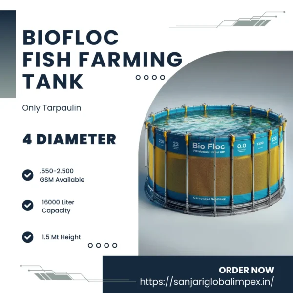Biofloc Fish Farming Tank 4 Diameter